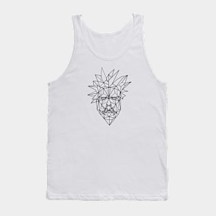 Polygonal Pineapple Face Tank Top